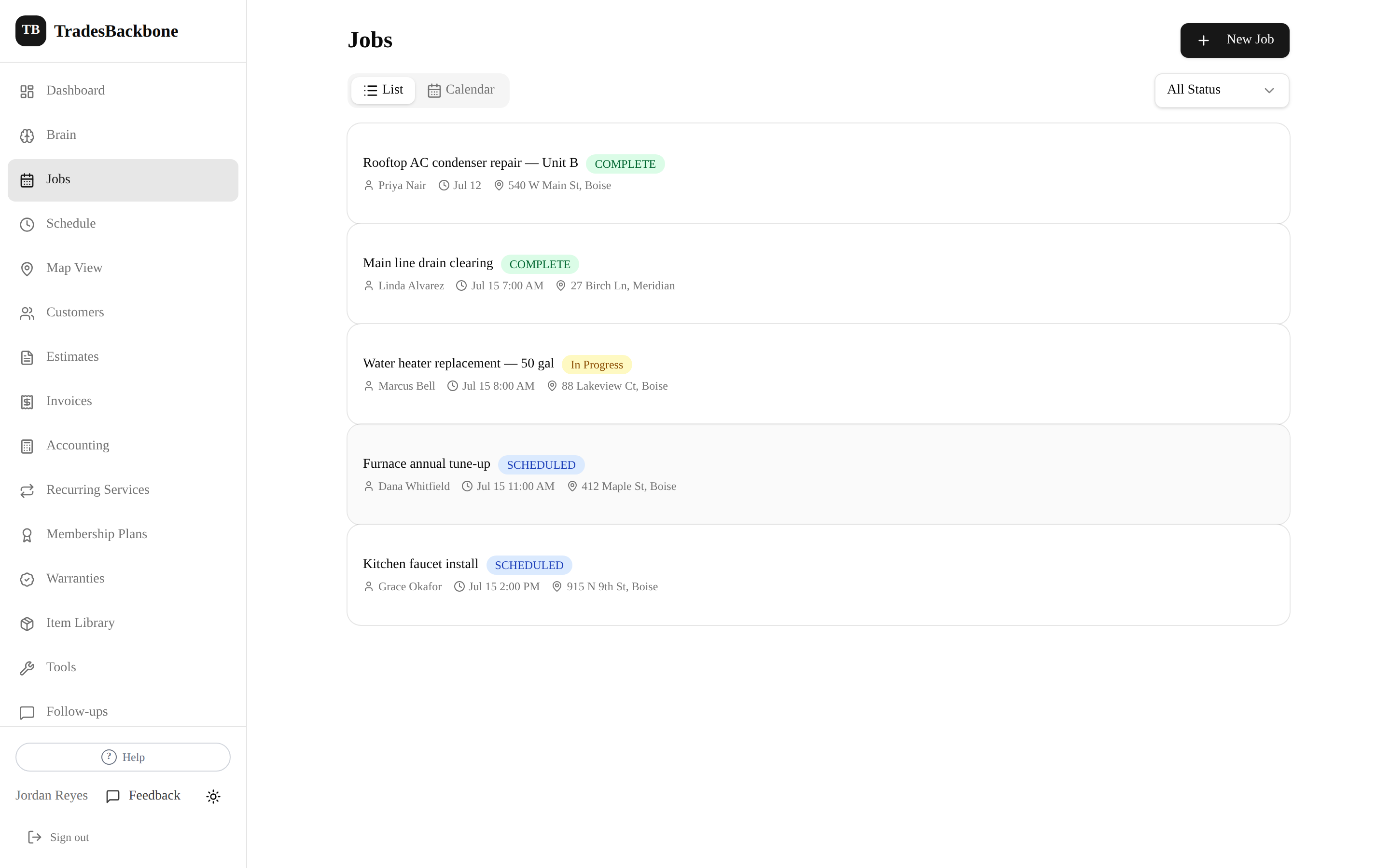 Jobs in TradesBackbone